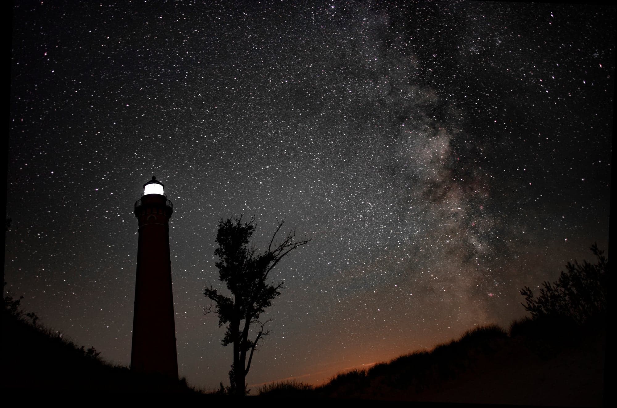 Lighthouse Beneath the Milky Way