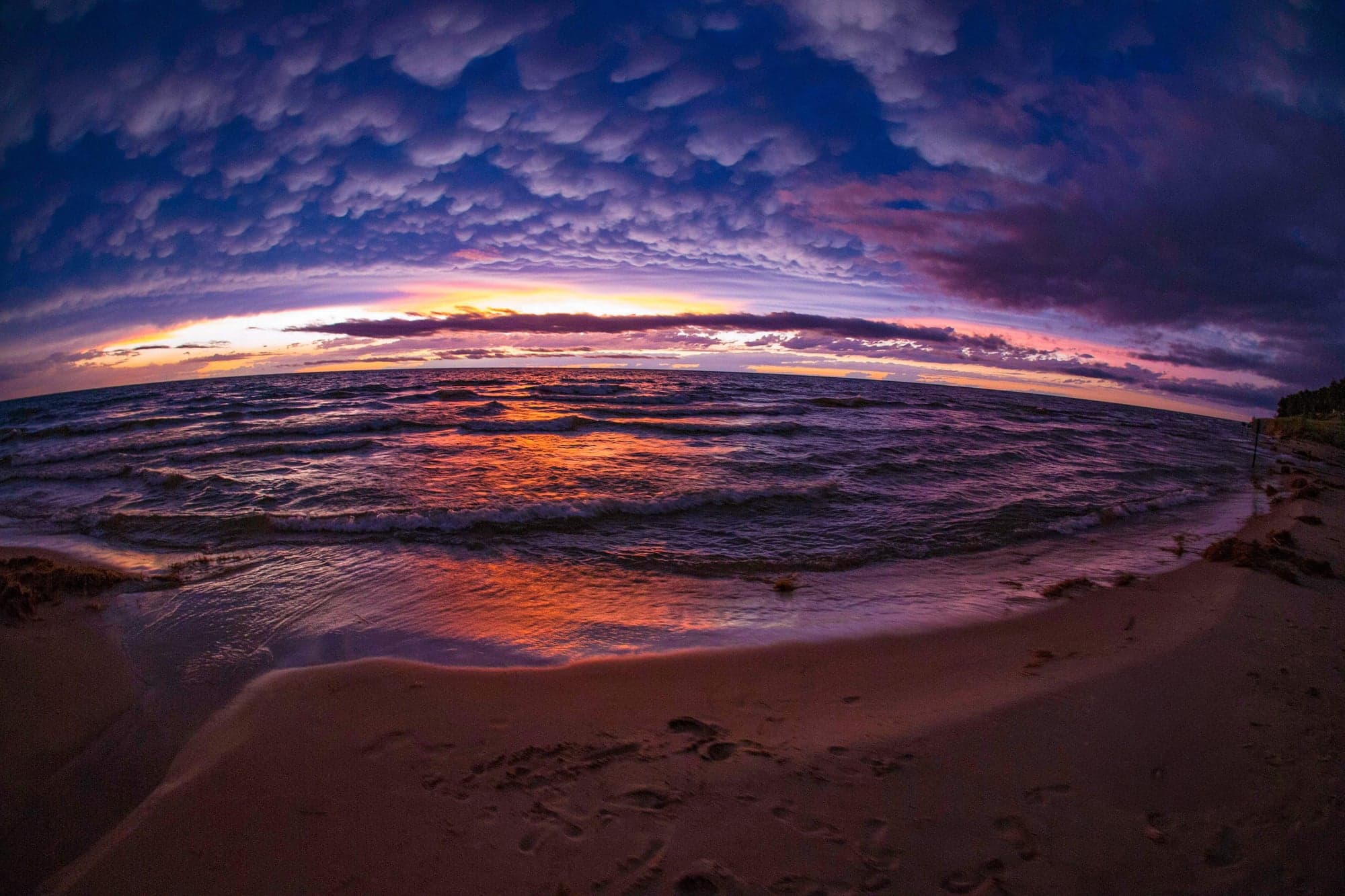 Stormy Sunset, Sandy Shore