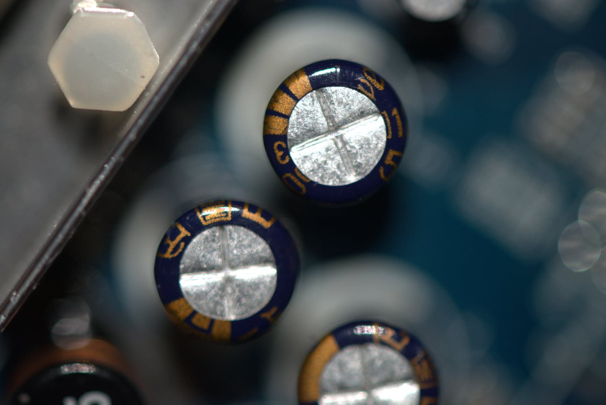 Capacitors, Close Up