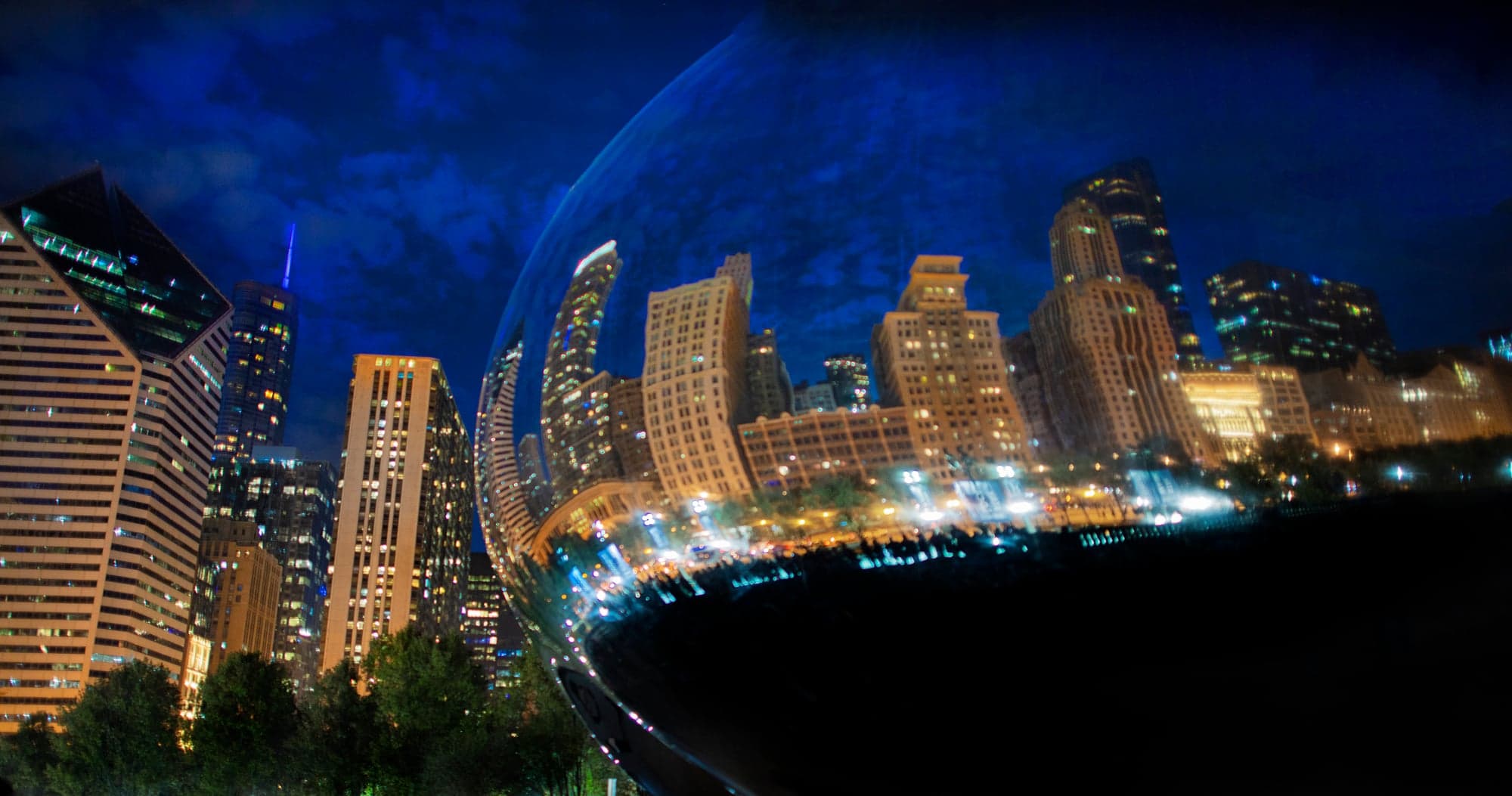 Cloud Gate, Chicago Night