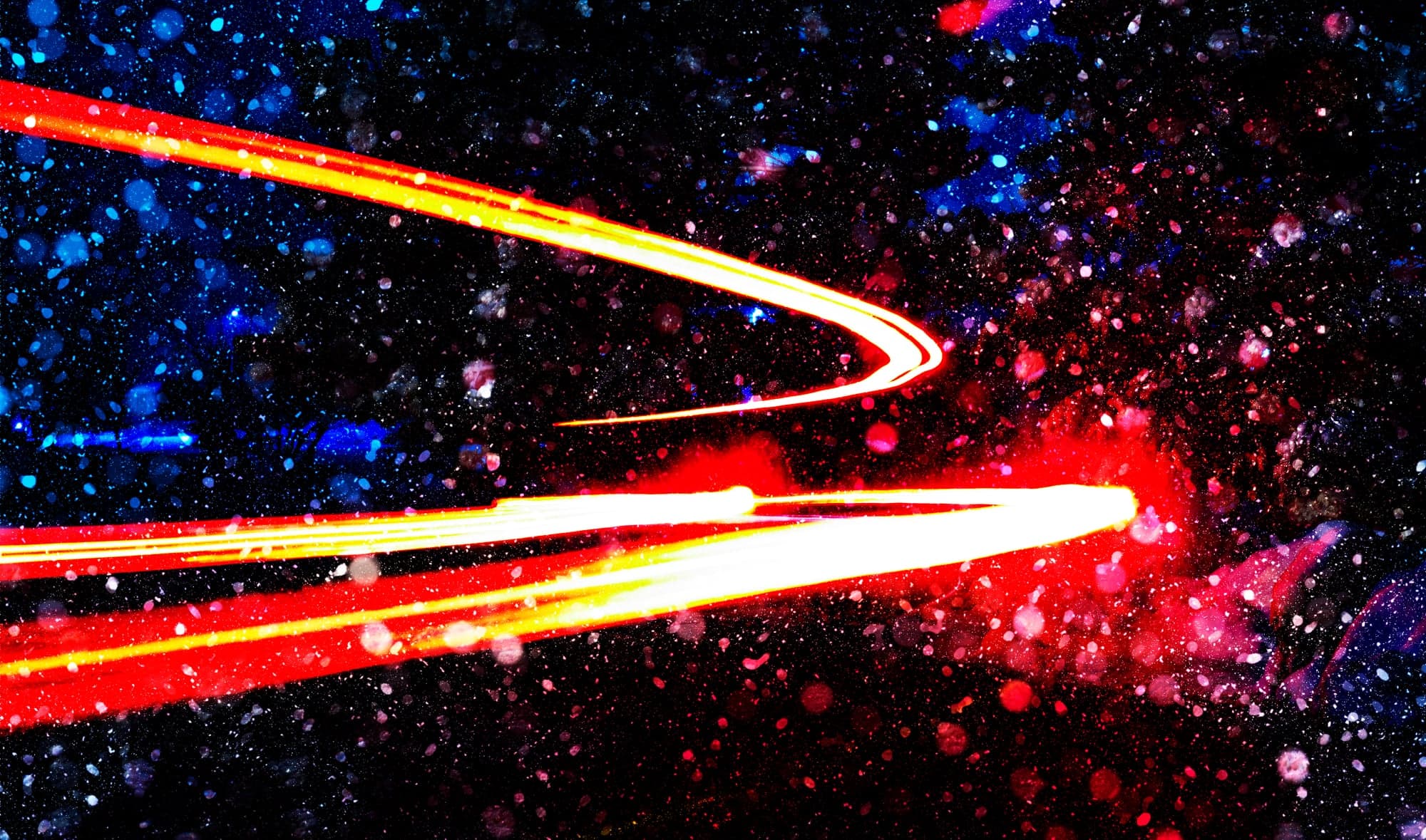 Light Trails — Deep Black