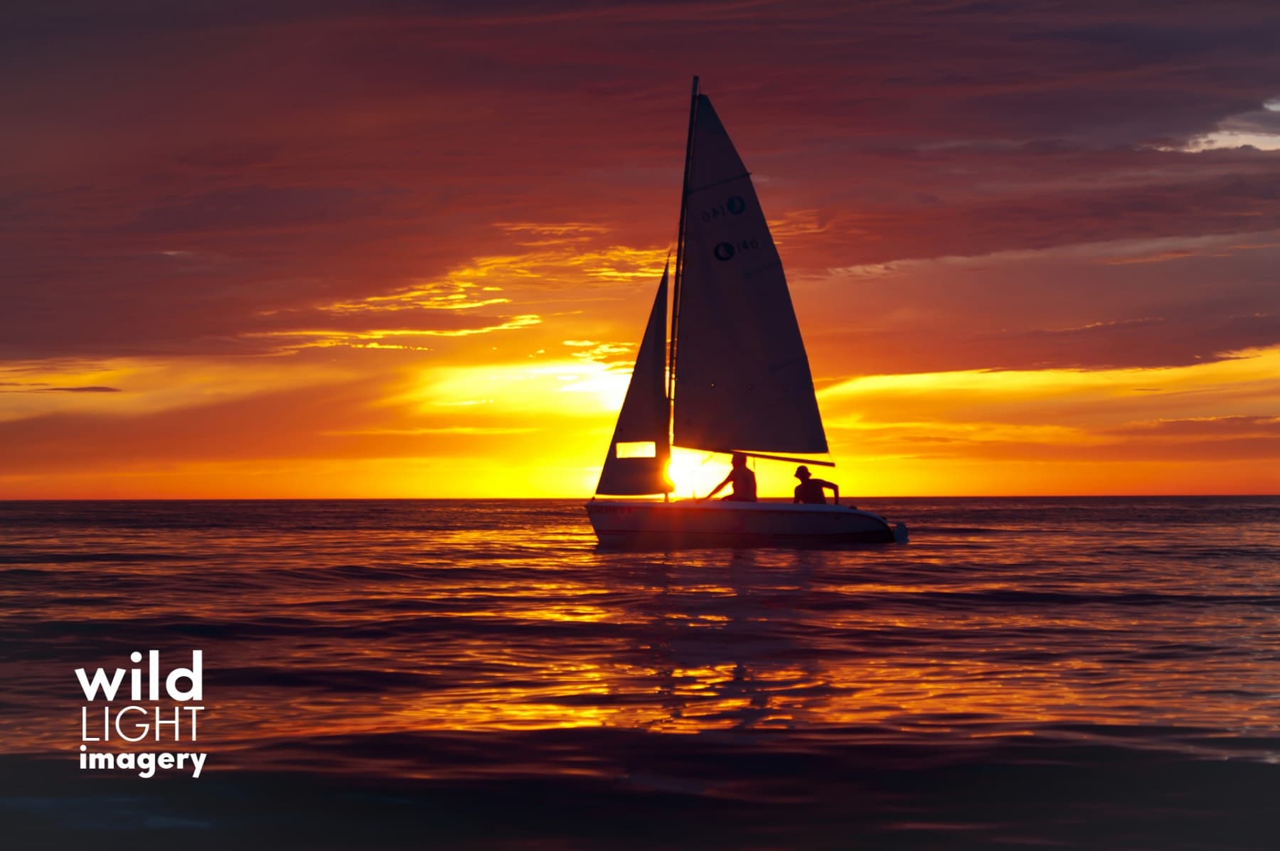 Sailboat Sunset on Lake Michigan